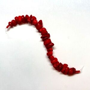 𝅺As Low As $2 Red Bamboo Coral Chip Beads 6 - 15mm (26)